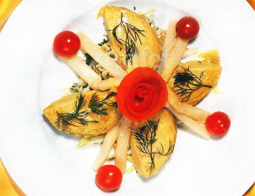 Enginarlı Kuşkonmaz Salatası