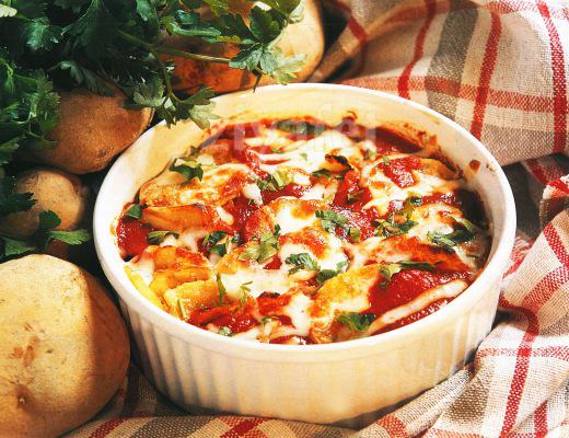 Fırında Pastırmalı Patates