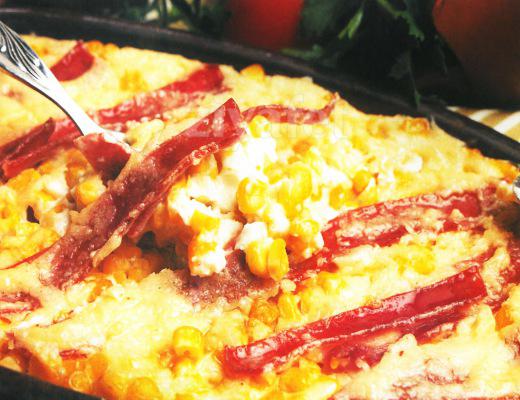 Fırında Salamlı Mısır 