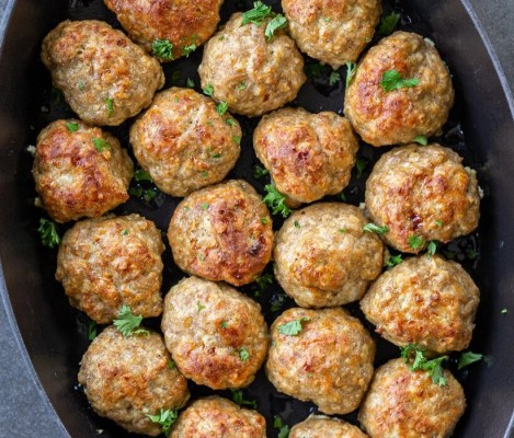 Fırında Tavuklu Yulaflı Köfte