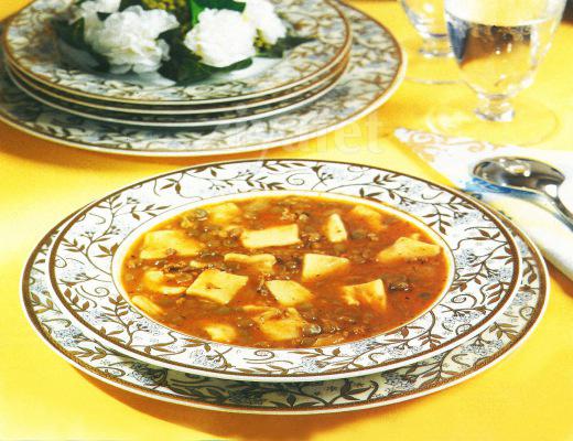 Hamurlu Yeşil Mercimek Çorbası