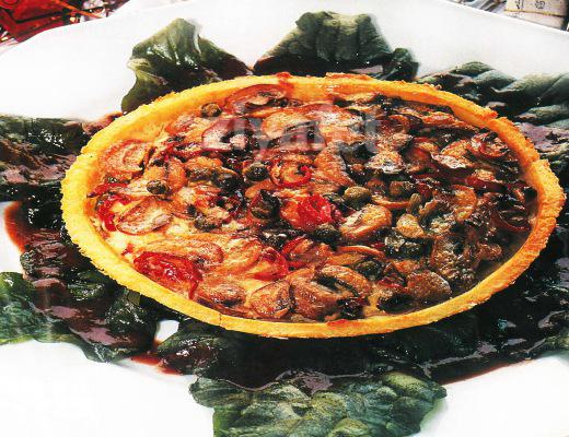 Kekikli ve Mantarlı Tart 