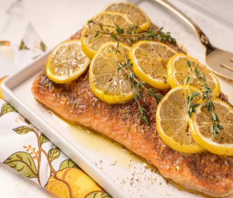 Limon Soslu Biberli Somon