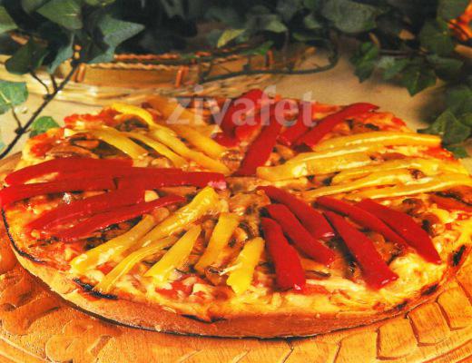 Mantar ve Biberli Pizza