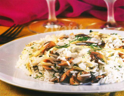 Mantarlı Pirinç Salatası