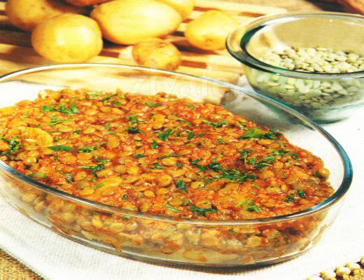 Mercimekli Patates Oturtma