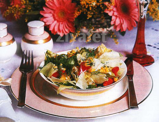 Mısırlı Yeşil Salata 