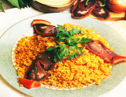 Pastırmalı Bulgur Pilavı