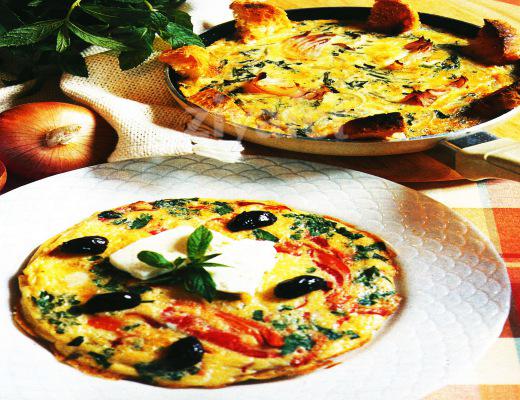 Peynirli ve Kırmızı Biberli Omlet