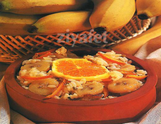 Portakallı ve Muzlu Çin Pilavı