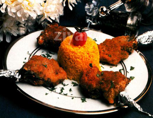 Safranlı Pilav İle Pirzola Pane