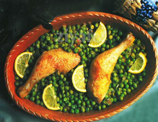 Taze İç Bezelyeli Tavuk Budu