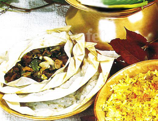 Taze Soğanlı Kâğıt Kebabı