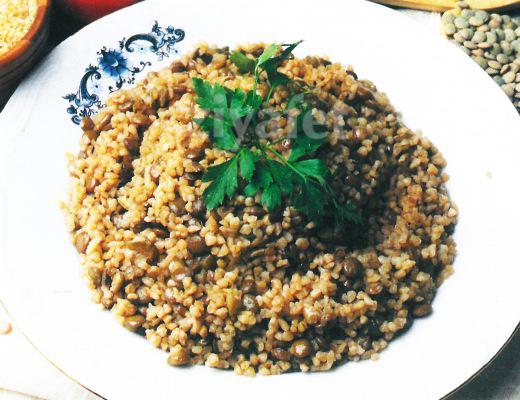 Yeşil Mercimekli Bulgur Pilavı